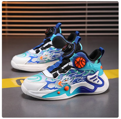 Kids Sneakers Fashion Basketball Shoes for Children Boys Breathable Mesh Sneakers Casual Sports Shoes New Design Trainers