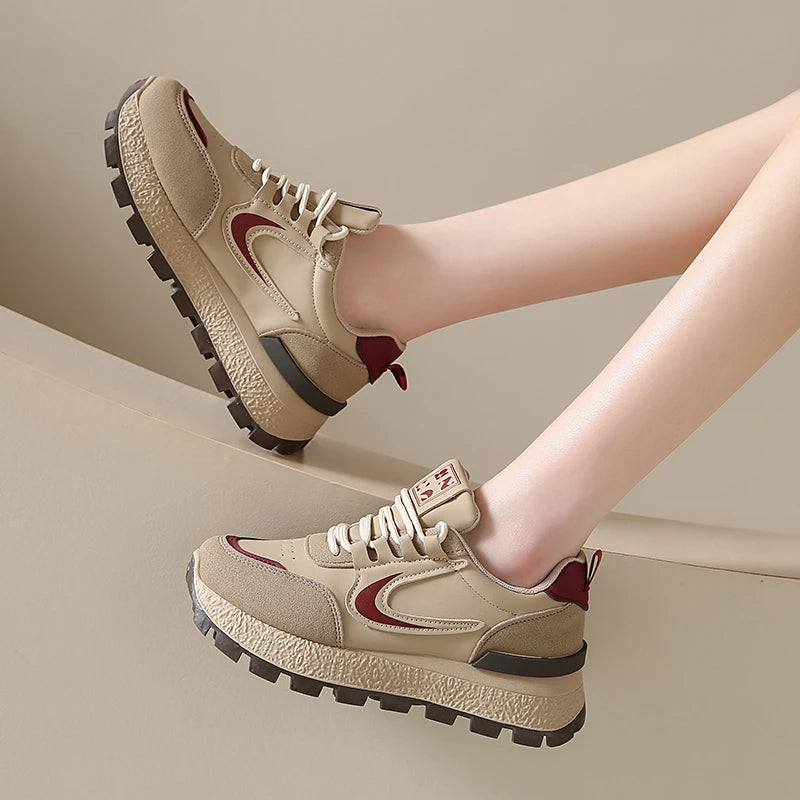 Women Sneakers  New Spring Autumn Brand Luxury Vulcanize Shoes Casual Footwear Zapatillas Mujer Light Flat Breathable Shoes