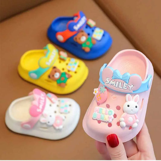 Cartoon Beach Children's Sandals Boys and Girls Summer Non Slip Soft Soled Indoor Shoes Kids Household Sandals Baby Slippers