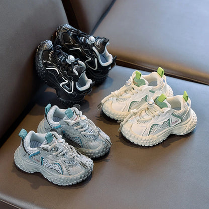 Baby Boys Girls Breathable Mesh Sneakers New Autumn Toddler Walking Shoes Soft Sole Comfort First Walker Daily Wear Age3-5