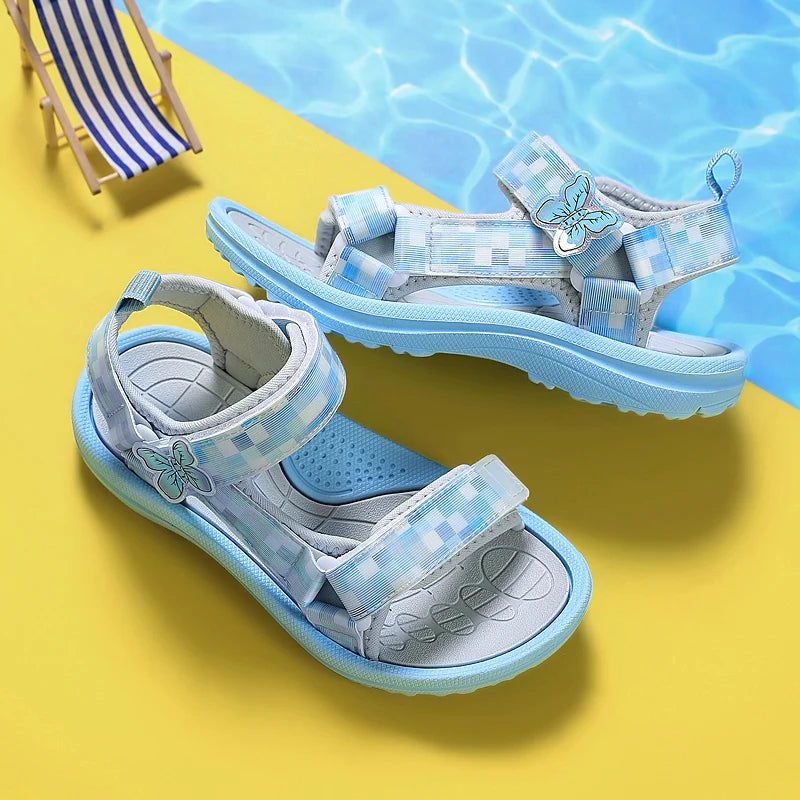 Summer Children Sandals Baby Toddler Soft Non-slip Princess Shoes Baby Cute Pearl Princess Dance  Kids Performance Prop