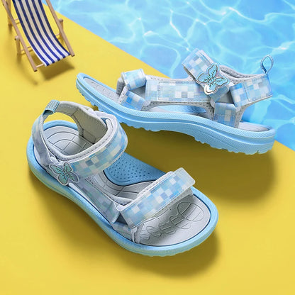 Summer Children Sandals Baby Toddler Soft Non-slip Princess Shoes Baby Cute Pearl Princess Dance  Kids Performance Prop