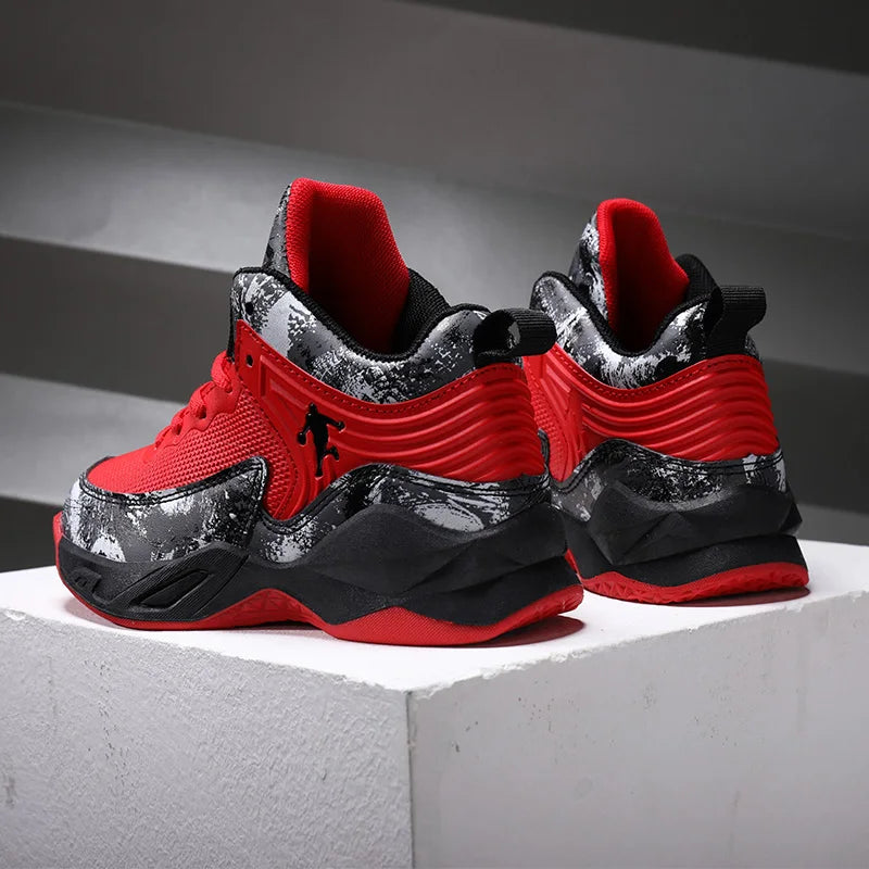Basketball Shoes for Kids Sneakers New Boys Brand Thick Sole Non-slip Children Sports Shoes Child Boy Basket Trainer Shoes