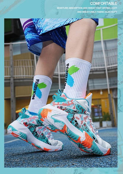 Men Basketball Shoes Unisex Breathable Athletic Light Sports Shoes Trainer Women Outdoor Unisex High Quality Sneakers