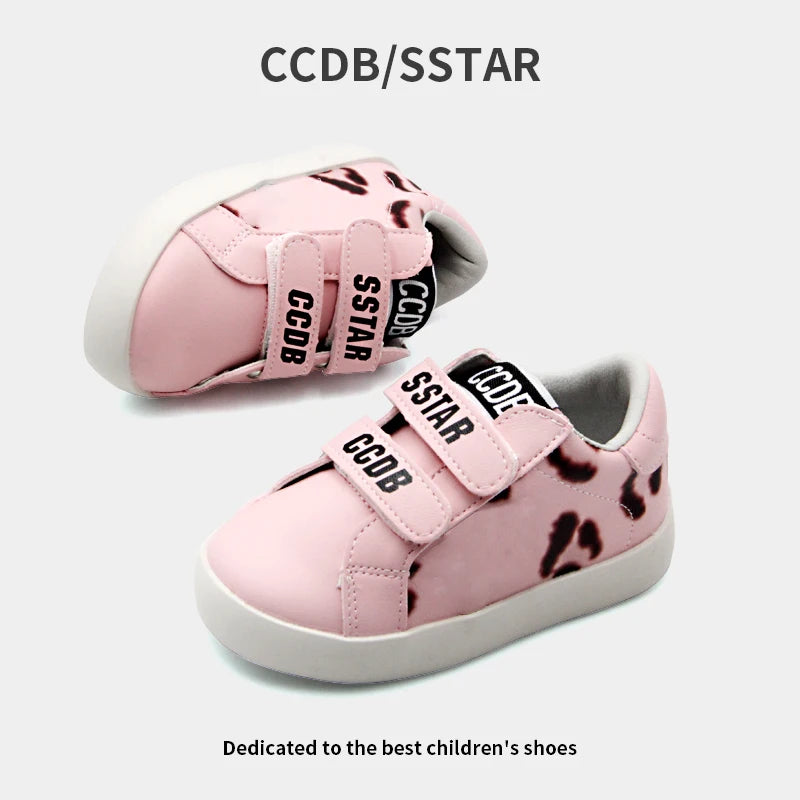 Girls Sneakers Spring Autumn Kids Fashion Brand Sport Running Chunky Trainers Baby Children Casual Glittler Star Shoes Soft Sole
