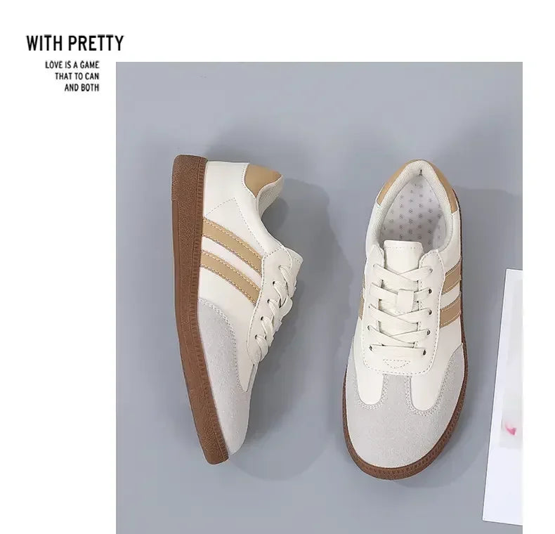 Women Sneakers Fashion Shoes Spring Trend Casual Flats Sneakers Female New Fashion Comfort White Vulcanized Platform Shoes 2024