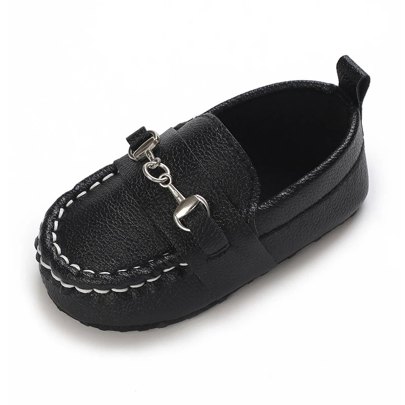 Casual Slip On Low Top Loafer Shoes For Baby Boys, Lightweight Comfortable Non Slip Flat Shoes For Indoor Outdoor Walking