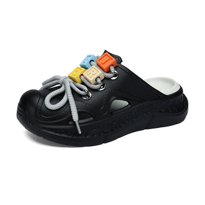 Summer Slippers for Men and Women, Non-Slip Toe-Toe Outdoor Thick-Soled Wear-Resistant Casual Beach Shoes Sandals
