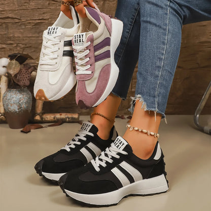Designer Women Sneakers New Lightweight Soft Running Sneakers Women Thick Bottom Fashionable Sport Shoes Zapatos De Mujer