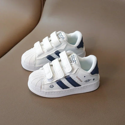 Children's Sneakers Kids Fashion Design White Non-slip Casual Shoes for Boys Girls Hook Breathable Sneakers Toddler Outdoor Shoe