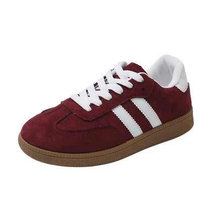 Women Tennis Sneakers Flats Ladies Fashion Mixed Colors Lace-up Vulcanized Shoes Spring Autumn Woman Outdoor Trainers Footwear
