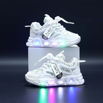 Kids Sneakers Spring New Girl Sneakers Casual LED Kid Shoes Fashion Girls' Shoes Designer Shoes Tenis De Mujer
