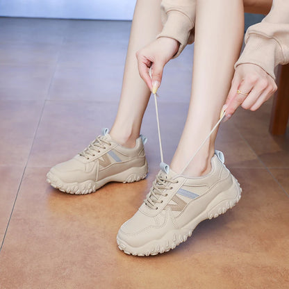 Low-top casual sneakers for women, versatile sports shoes, chunky dad shoes, slip-resistant and durable fashion shoes, KT299-1