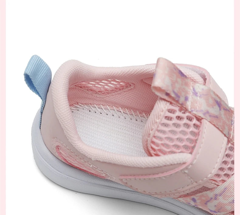 Fashion Children Soft Casual Shoes Girls Light Chunky Air Mesh Sneakers Kid Summer 4 5 6 7 8 Princess Net Sport Footwear Korean