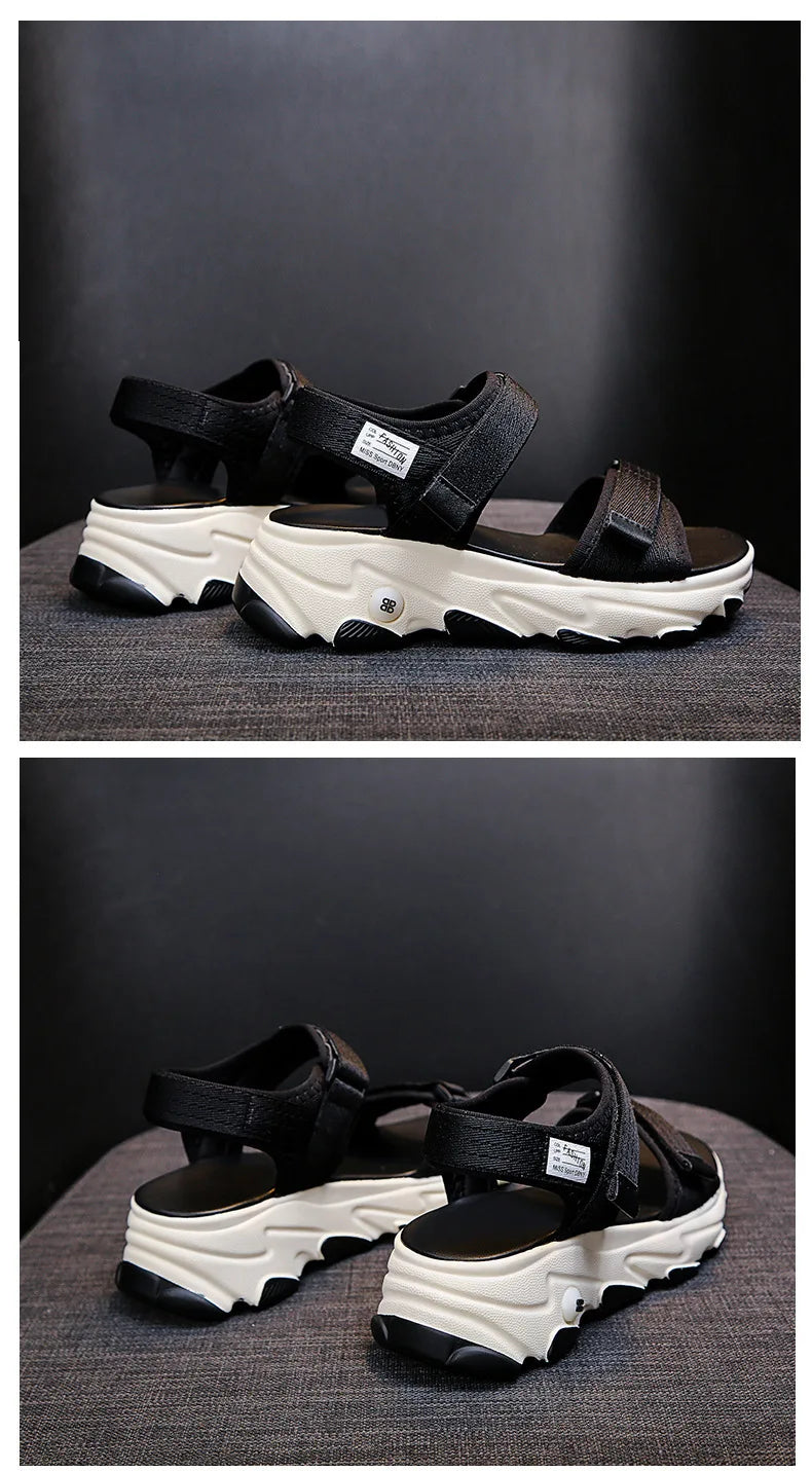 Sandals Women Shoes New Summer Sports Daddy Fashion Casual Non-Slip Platform non-slip Beach Shoes Sandalias