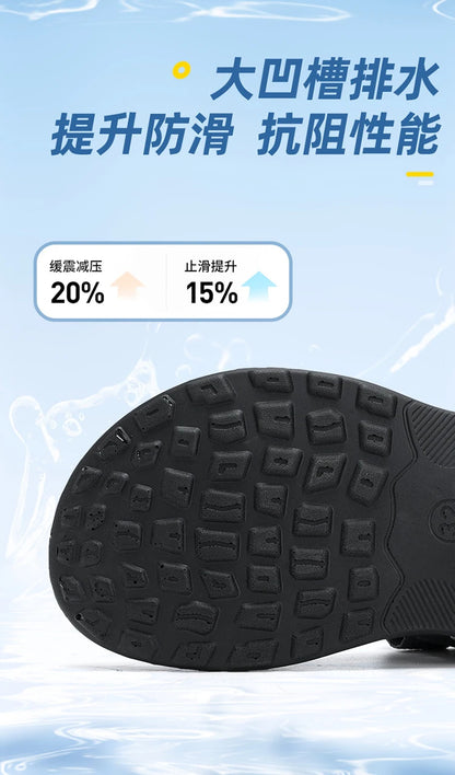 Summer New Children's Sports Sandals Boys Open Toe Air Cushion Sandals Water Beach Shoes Youth Lightweight Comfortable Slippers