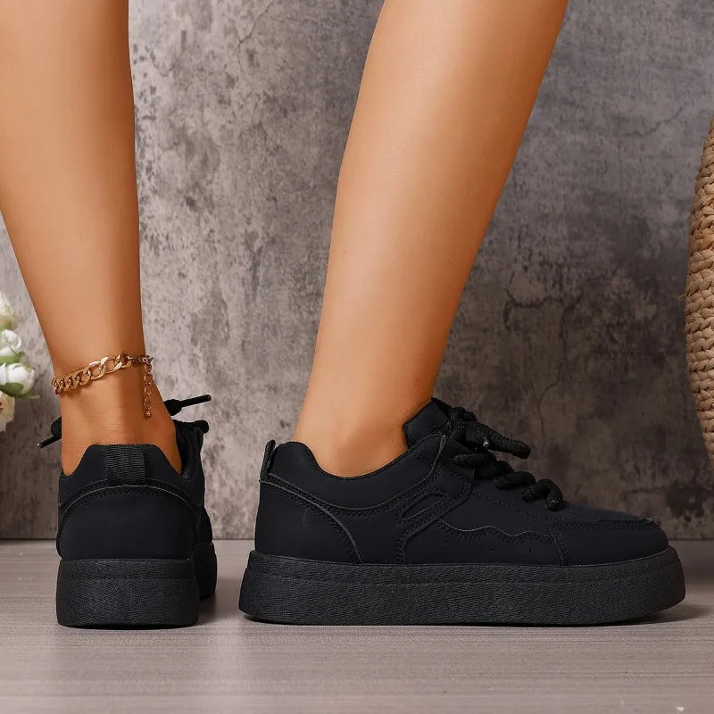Women's Sneakers 2025 Spring and Autum New Fashion Design Thick-Soled Shoes Versatile Casual Sneakers Женская Обувь