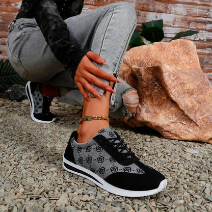 Women SneakersSpring Autumn Fashion Outdoor Versatile Sneakers Women Casual Comfortable Lace Up Walking Shoes for Women