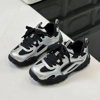 Boys Girls Skate Sneakers  New Autumn Toddler Walking Shoes Soft Sole Non-slip Versatile School Outdoor Mountain Trainers