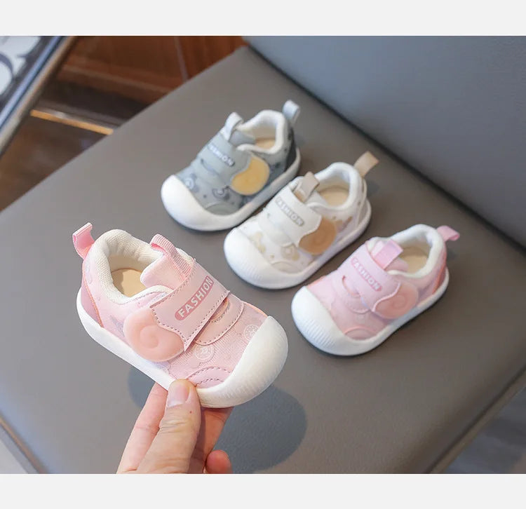 Kids Sneakers Baby Boys Girls Non Slip Spring Autumn 2025 Fashion Children Toddler Walking Shoes Design Cute Sweet Casual Shoes