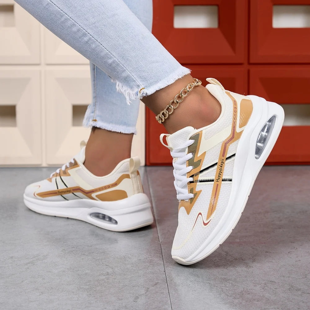 Women's Running Shoes Comfortable Breathable Sports Sneakers Wear-resistant Anti-slip Shoes Shock-absorbing Training Sneakers