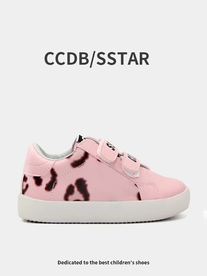 Girls Sneakers Spring Autumn Kids Fashion Brand Sport Running Chunky Trainers Baby Children Casual Glittler Star Shoes Soft Sole
