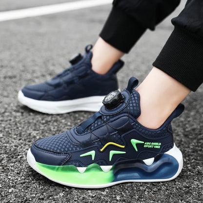 Children Sports Shoes for Girl Leather Wear-Resistant Comfortable Walking Shoes Soft Non Slip Thick Casual Kids Sneakers