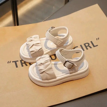 Girls' Elegant Sandals - Versatile & Stylish For Indoor/Outdoor, Beach-Ready Princess Shoes , Breathable & Lightweight