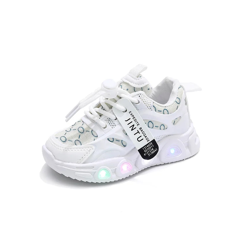 Kids Sneakers Spring New Girl Sneakers Casual LED Kid Shoes Fashion Girls' Shoes Designer Shoes Tenis De Mujer