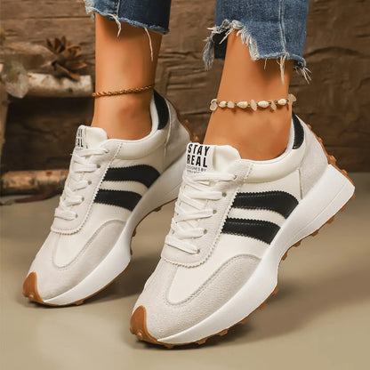 Designer Women Sneakers New Lightweight Soft Running Sneakers Women Thick Bottom Fashionable Sport Shoes Zapatos De Mujer