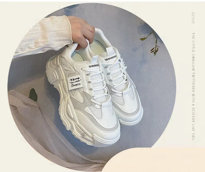 Womens Shoes  Fashion Trend Breathable Mesh Sneakers Women Comfortable Soft Bottom Casual Platform Shoes Zapatos Mujer