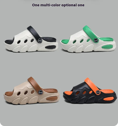 Soft-soled slippers Boys 2025 summer new two-wear children's flip-flops sandals girls breathable non-slip beach shoes