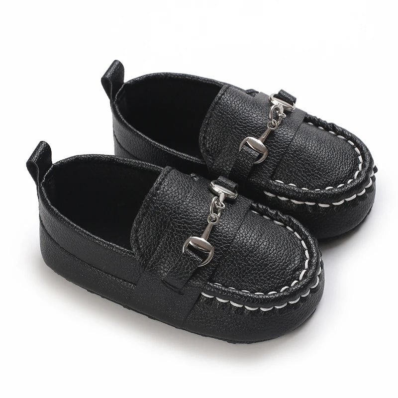 Casual Slip On Low Top Loafer Shoes For Baby Boys, Lightweight Comfortable Non Slip Flat Shoes For Indoor Outdoor Walking