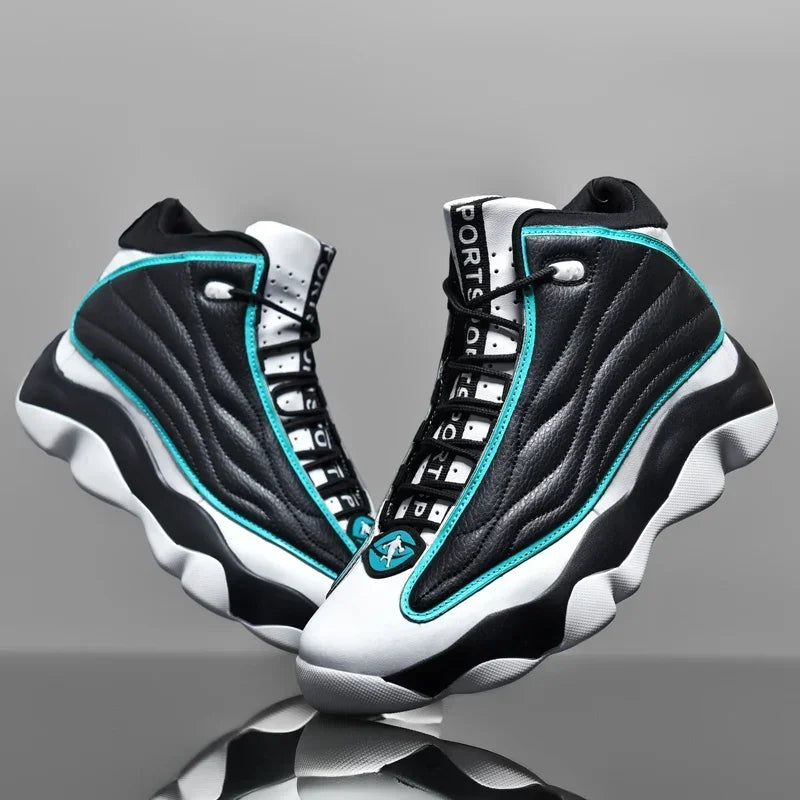 Original Boys High Ankles Sneakers Anti Slip Basketball Trainers Unisex Plus Size 45 Outdoor Sneakers for Men Basket Shoe Women