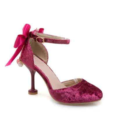 New Girls Leather Shoes Wedding Party Shoes Children Stiletto Heels Shoes High Heels Princess Sweet Sandals For Girls Size 28-39