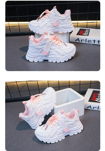Girls Sneakers Children Casual Shoes Mesh Platform Designer Tennis Sneaker Kids Sports Shoe for Girl