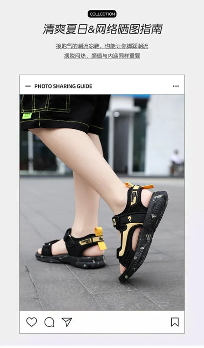 Casual Beach Water Children Shoes New Kids Summer Sandals Fashion Boys Sandals Soft Sole Lightweight Comfortable Sneakers