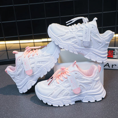 Girls Sneakers Children Casual Shoes Mesh Platform Designer Tennis Sneaker Kids Sports Shoe for Girl