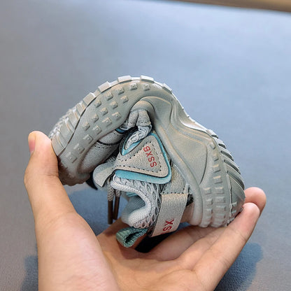 Baby Boys Girls Breathable Mesh Sneakers New Autumn Toddler Walking Shoes Soft Sole Comfort First Walker Daily Wear Age3-5