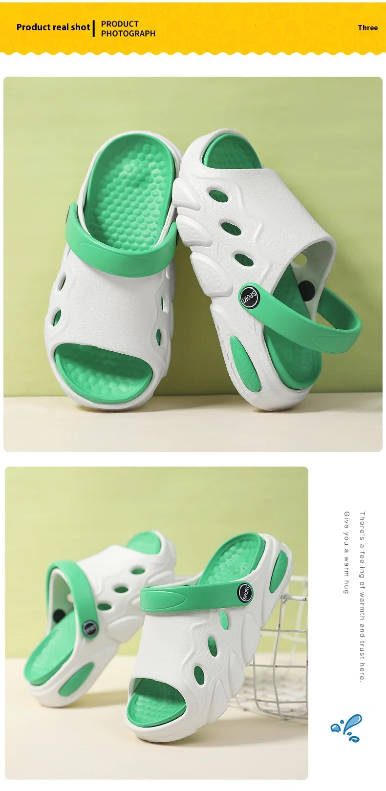 Soft-soled slippers Boys 2025 summer new two-wear children's flip-flops sandals girls breathable non-slip beach shoes