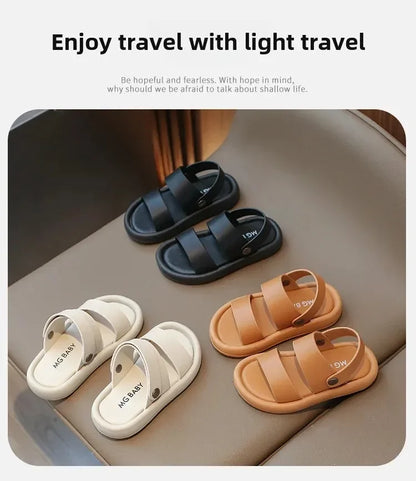 Children's Sandals  Summer New Style Beach Shoes Soft Bottom Boys' Shoes Trendy Casual Wear Ideal for Outdoor Activities