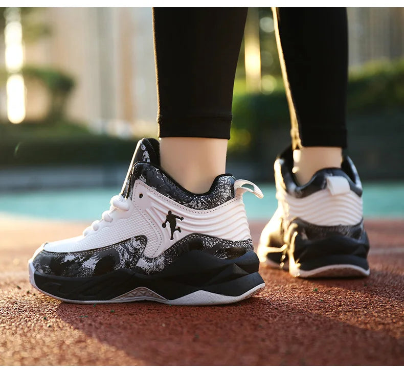 Children's Basketball Shoes for Boys Kids Sneakers Outdoor Non-slip Sports Running Child Girls Basket Trainer Shoes Walking Shoe