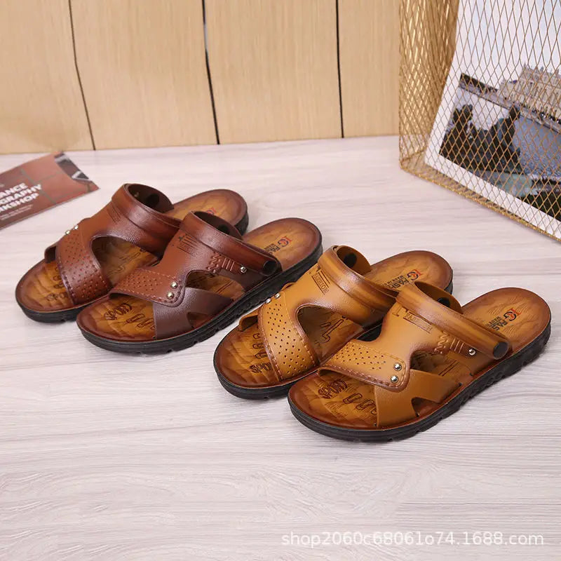 New Men's Summer Beach Sandals Open Toe Non Slip Mens Casual Sandals Comfortable and Breathable Water Shoes Beach Slippers