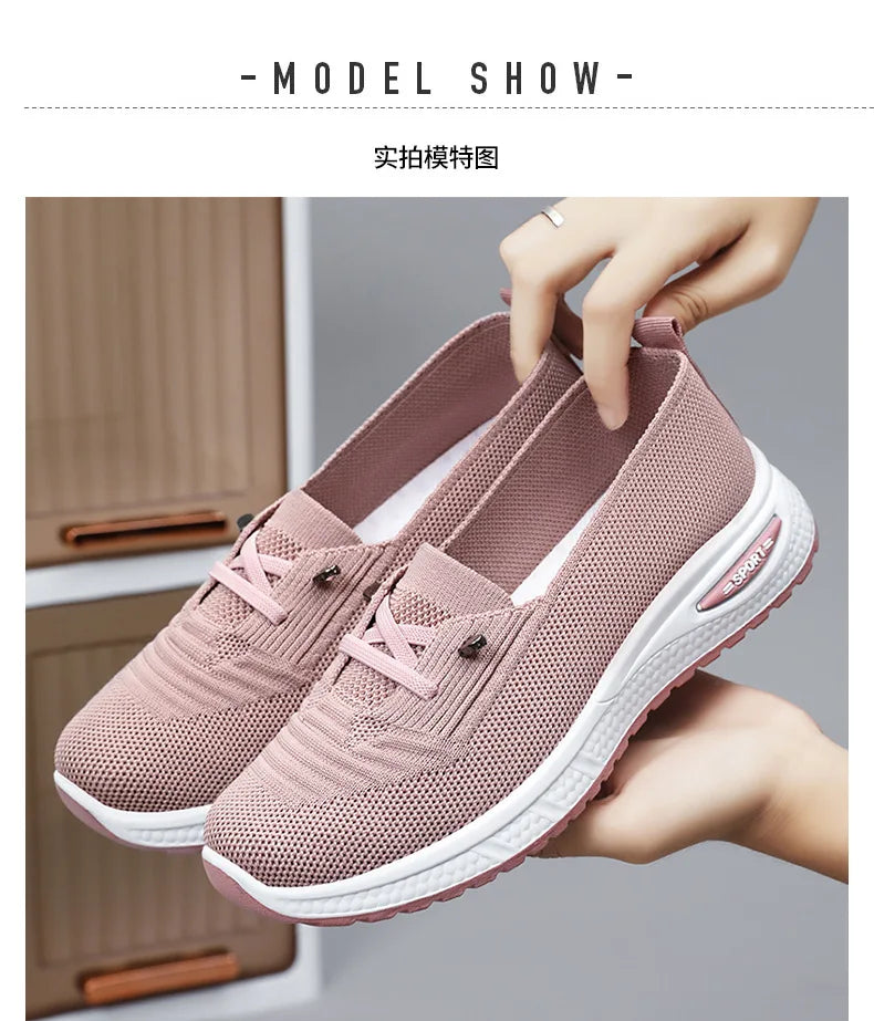 Women's Shoes 2025 Casual Sneakers Breathable Mesh Chunky Sole Affordable Free Shipping