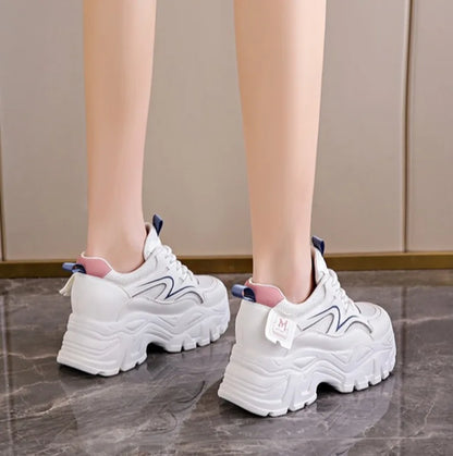 New Women Platform Casual Sneakers Autumn Fashion Women Comfortable Increased Sport Shoes Outdoor Breathable Basketball Sneakers