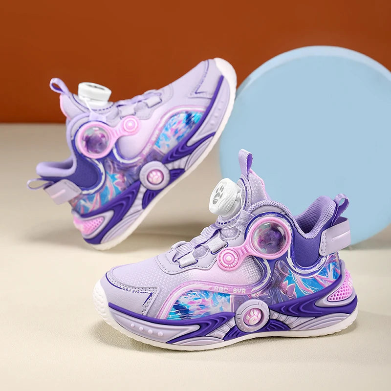 Childrens Basketball Shoes Fashion Girls Training Non Slip Sole Cushioned Sneakers Snug Soft Running Shoes for Kid