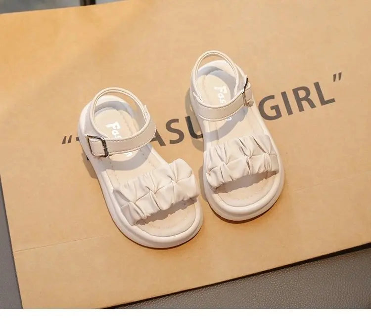 Girls' Elegant Sandals - Versatile & Stylish For Indoor/Outdoor, Beach-Ready Princess Shoes , Breathable & Lightweight