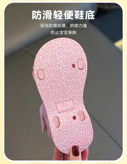 Kids From 2-9 Years Princess Shoes Summer Girls Sandals Casual School Kids Shoe Outdoor Beach Sandal Children's Student sneaker