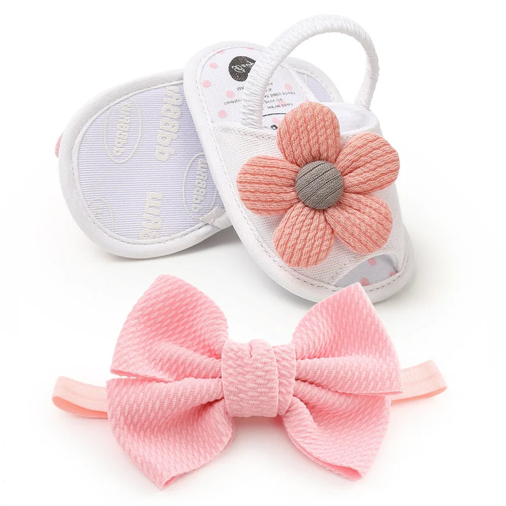 Baby Girls Sandals Summer Shoes Outdoor First Walker Toddler Girls Shoes for Summer