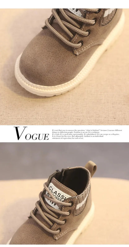 Material Plush Kids Winter Boots Cotton Fabric Spring Autumn Children Shoes Baby Toddler Boys Girls Boots